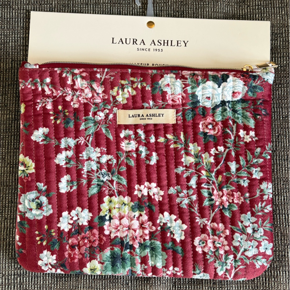 NWT Laura Ashley Makeup Pouch